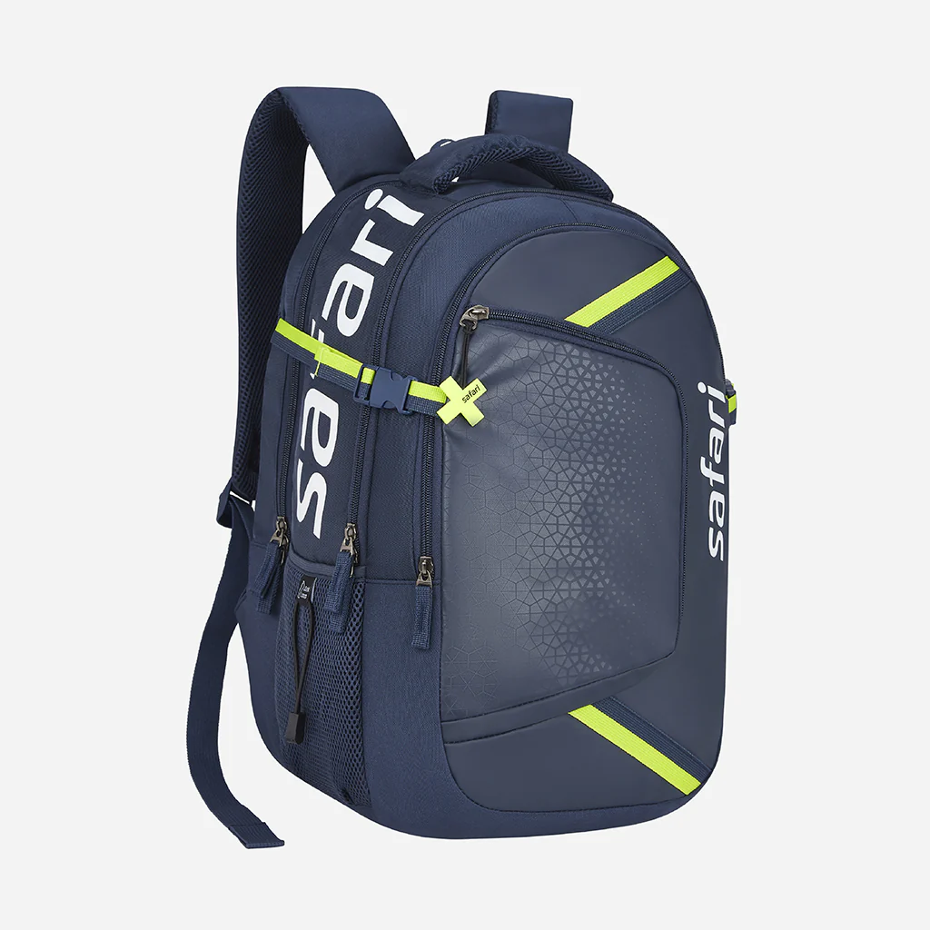 Safari Aero 1 38L Blue School Backpack with Raincover - Image 4