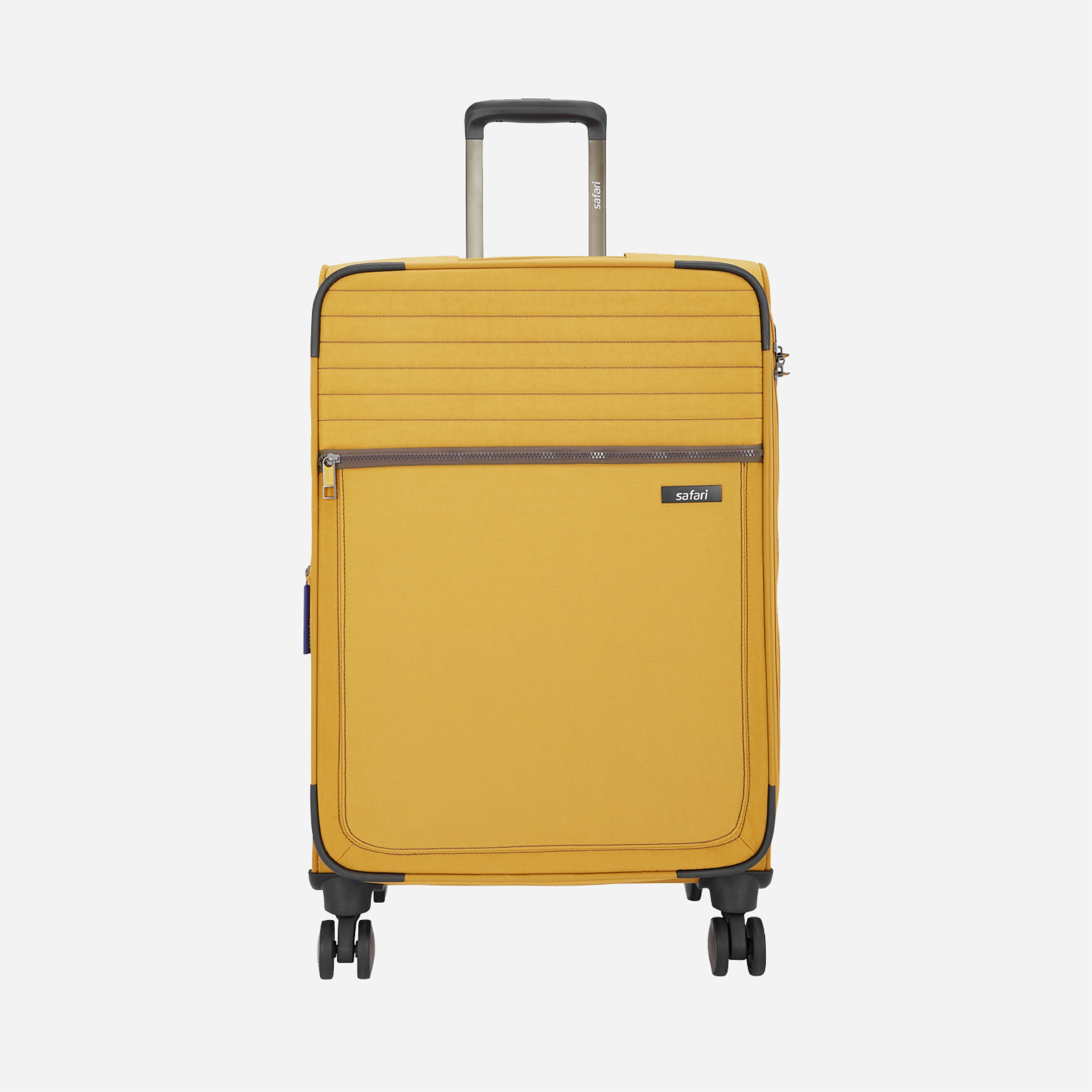 Safari Duvet Yellow Trolley Bag with Dual Wheels & TSA lock - Image 9