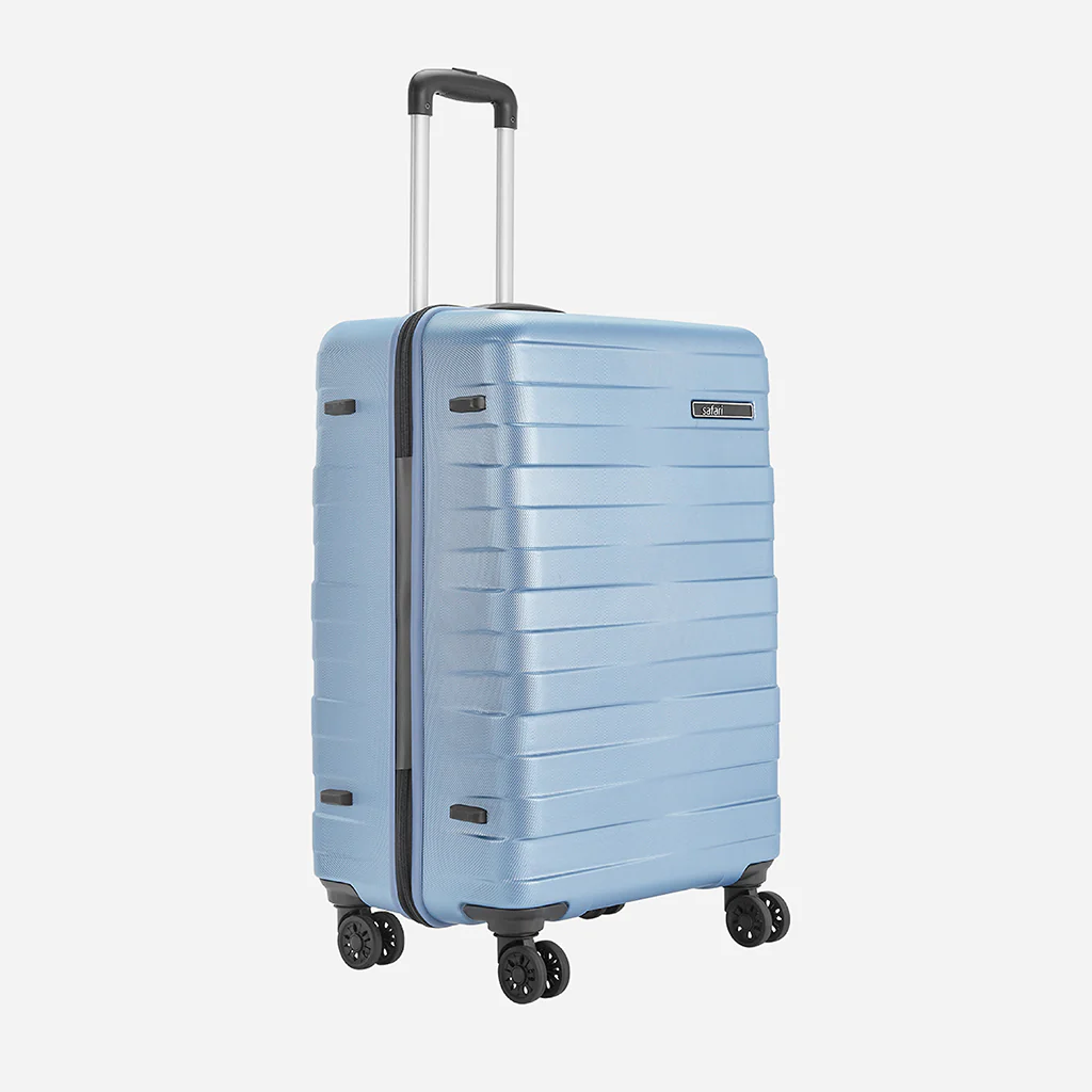 Safari Mint Pearl Blue Trolley Bag with Dual Wheels - Image 21