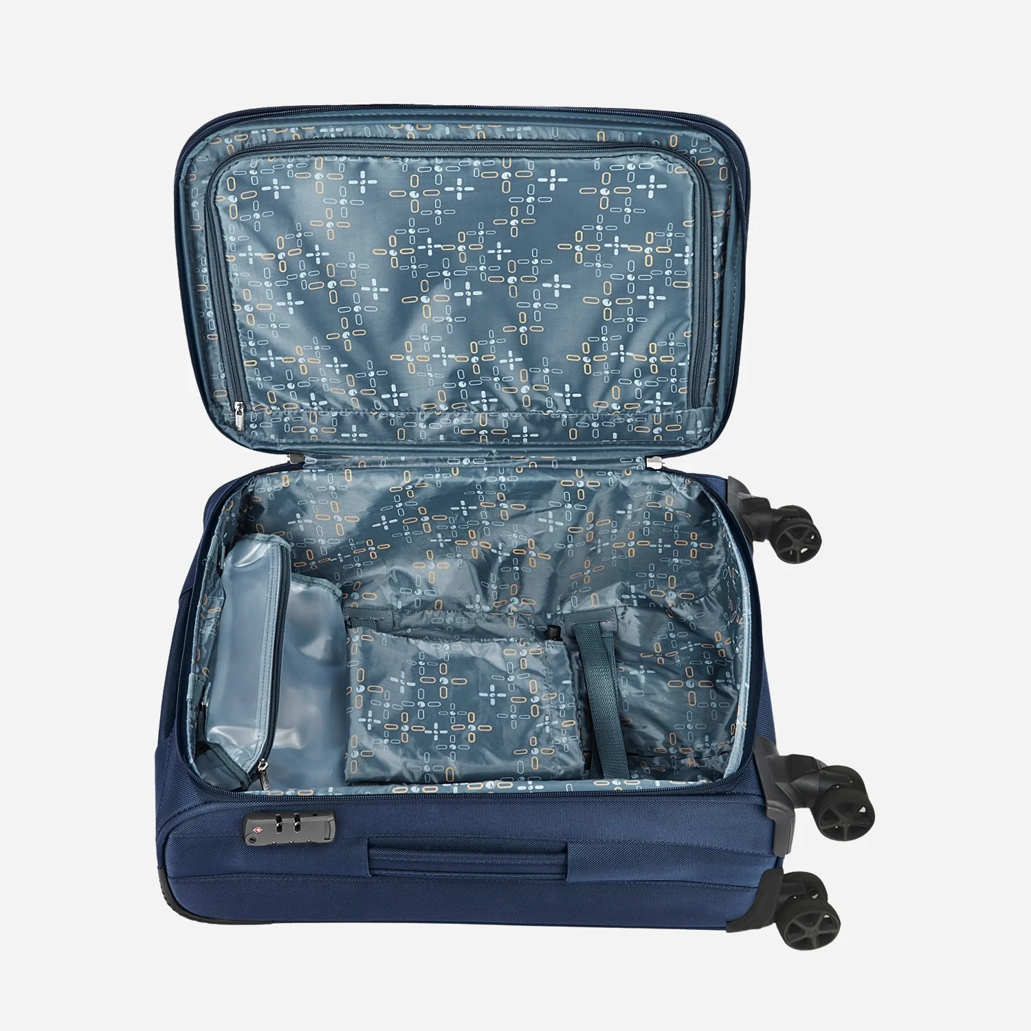 Safari Nuvaldo Superior Blue Trolley Bag with Dual Wheels - Image 5