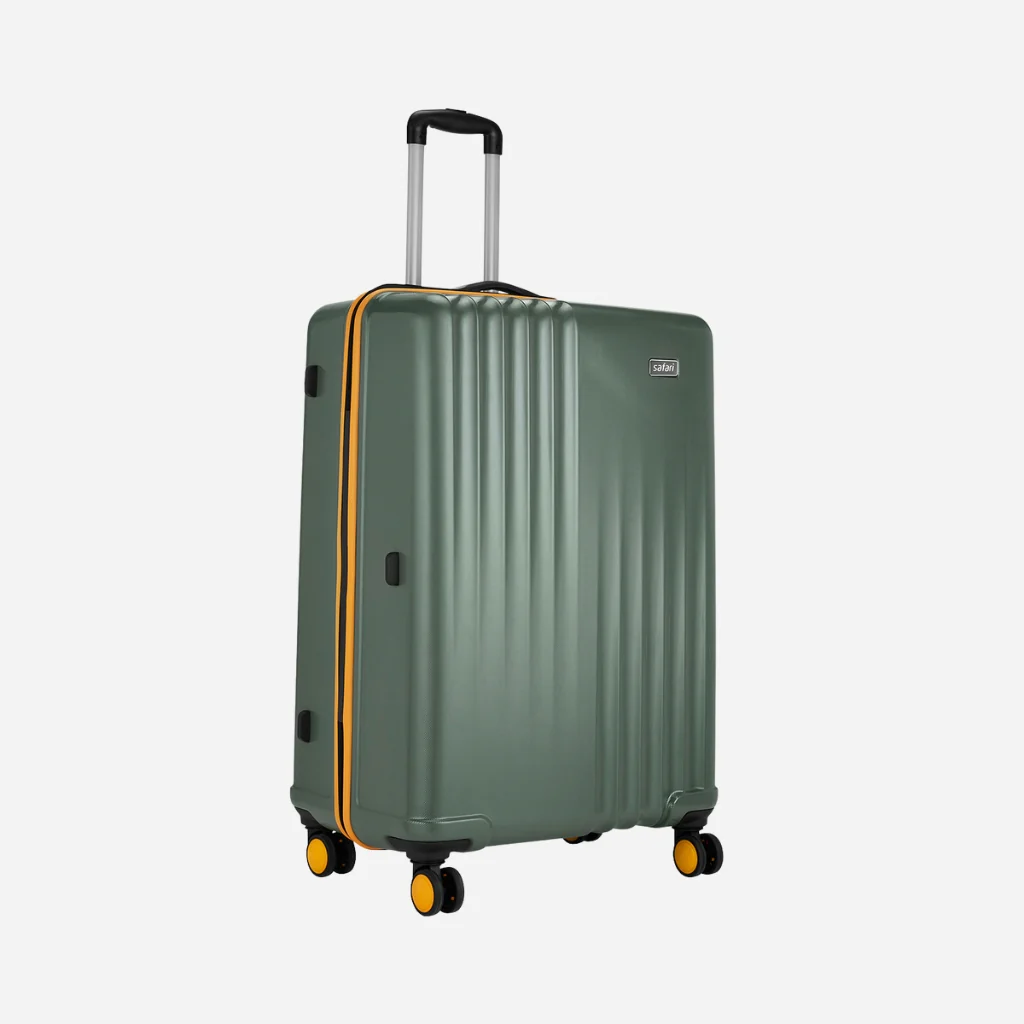 Safari City Miles Thyme Green Trolley Bag with Anti-theft Zipper and Dual Wheels - Image 40