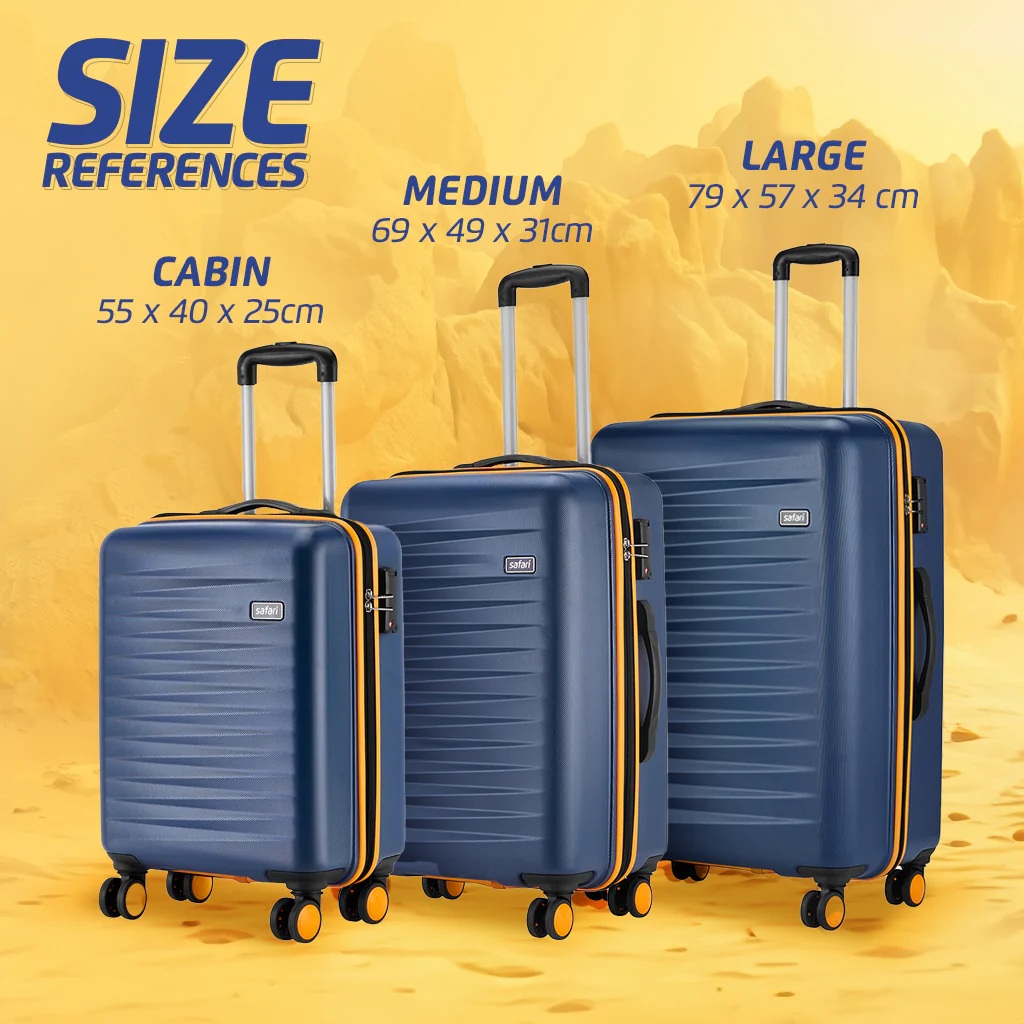 Safari Defender Graphic Blue Trolley Bag with TSA lock and Dual Wheels - Image 24