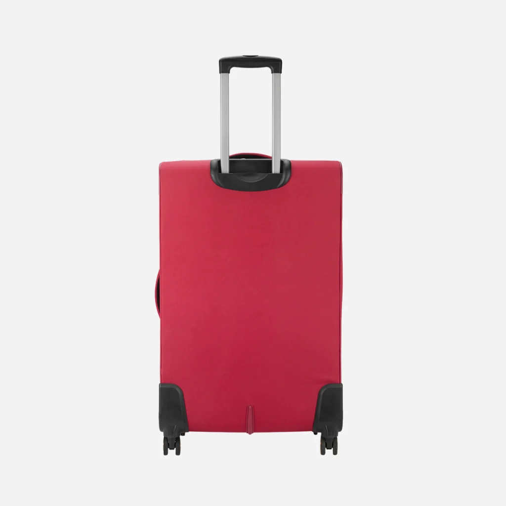 Safari Flexa Red Trolley Bag with Dual Wheels - Image 3