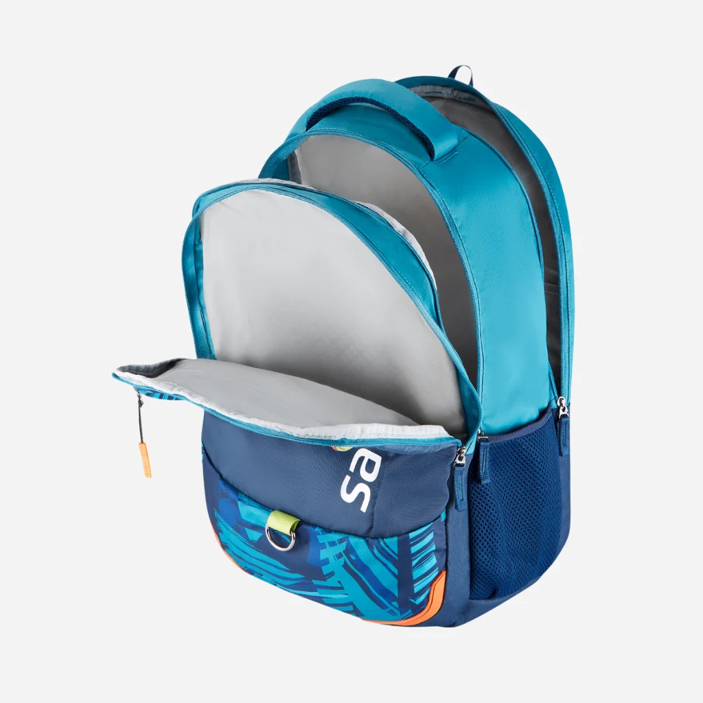 Safari Mega 12 43L Blue School Backpack with with Easy Access Pockets - Image 8