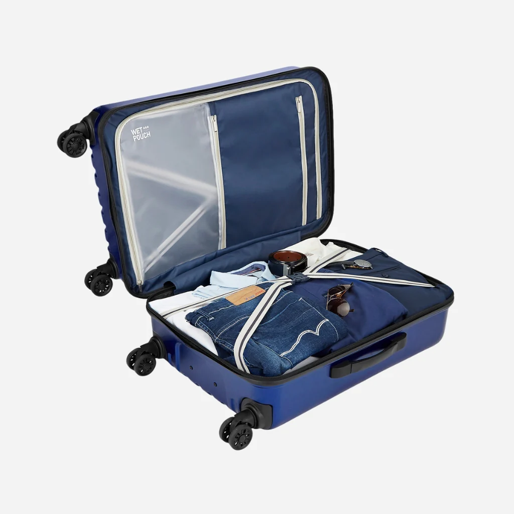 Safari Whirl 4W Gun Metal Trolley Bag with Dual Wheels - Image 6