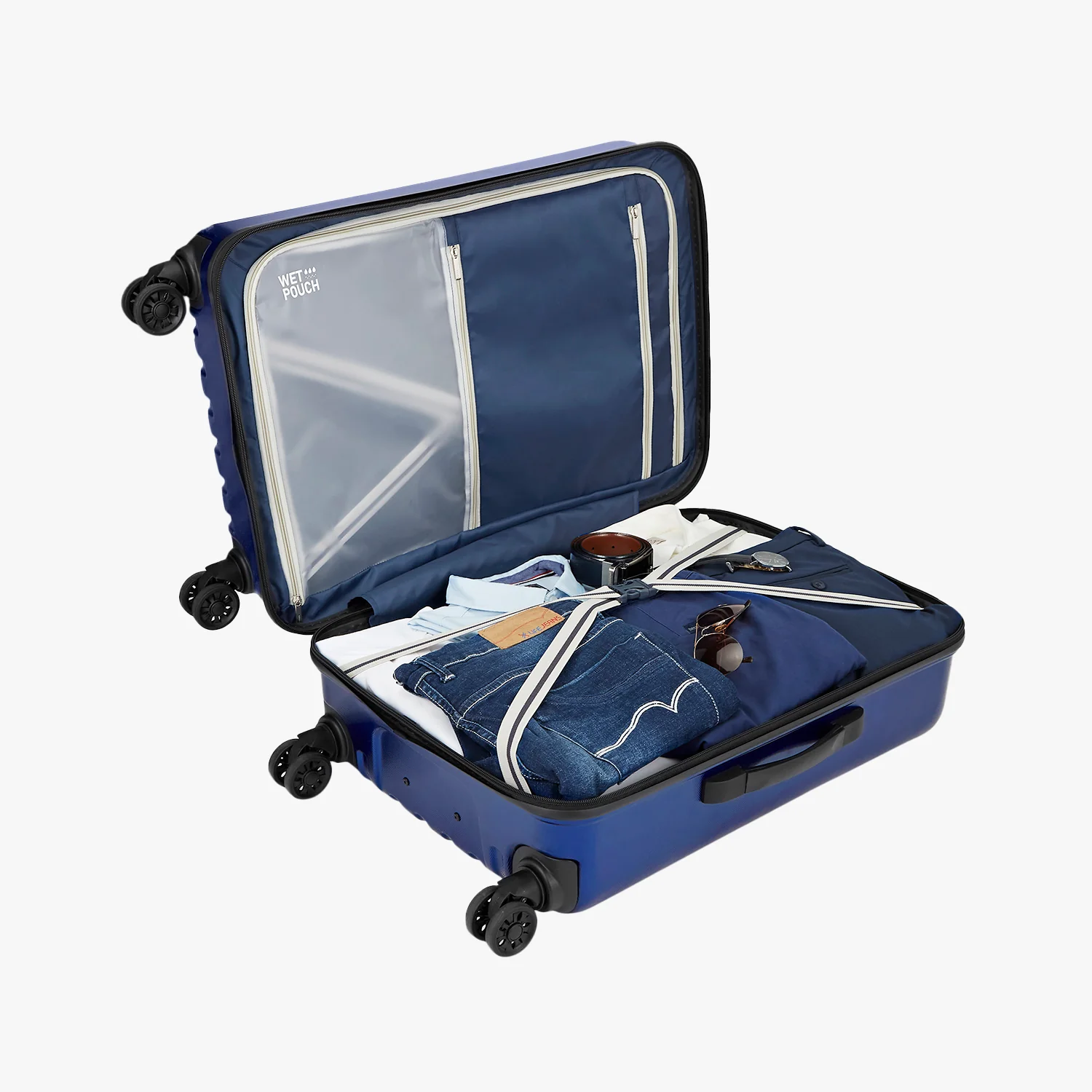 Safari Twister Midnight Blue Trolley Bag with Dual Wheels & TSA Lock - Image 11